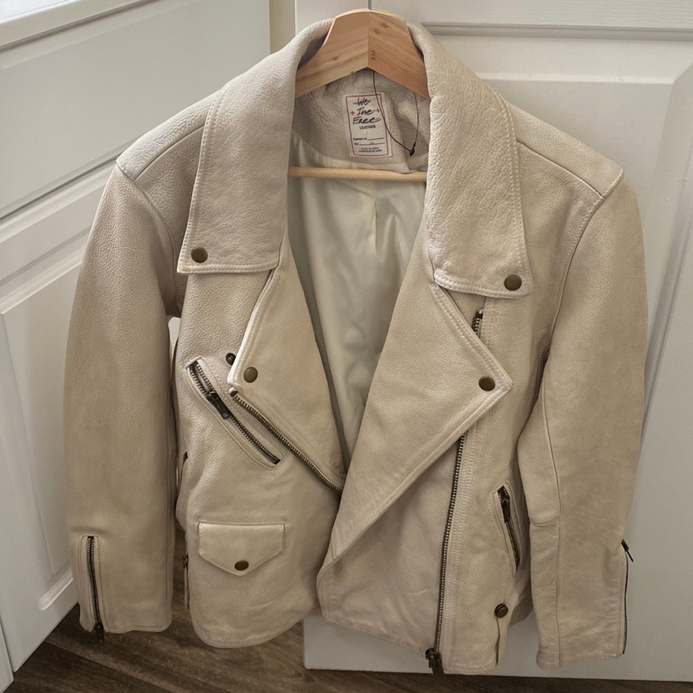 Free People Jealously Leather Moro Jacket